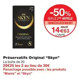 Monoprix Skyn Préservatifs Original offre