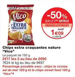 Monoprix Vico Chips extra craquantes nature offre