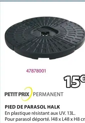 JYSK Pied de parasol halk offre
