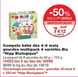 Monoprix Hipp Biologique offre
