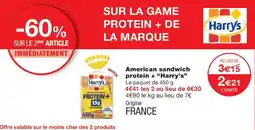 Monoprix Harry's American sandwich protein+ offre