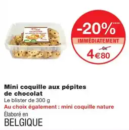 Monoprix Mini coquille aux pépites de chocolat offre