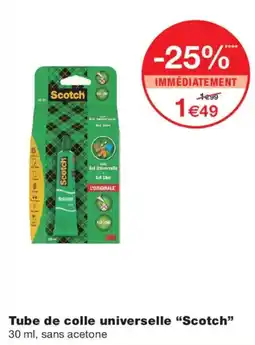 Monoprix Scotch Tube de colle universelle offre
