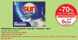 Monoprix Sun Tablettes lave-vaisselle Tout En 1 Regular offre