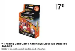 Monoprix PAXIKI Adrenalyn Ligue Mc Donald's offre