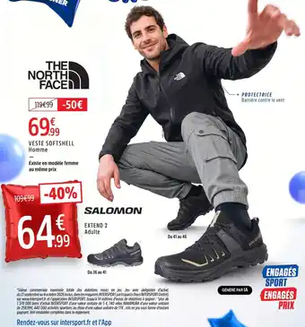 THE NORTH FACE VESTE SOFTSHELL Homme