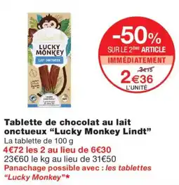 Monoprix Lucky Monkey Lindt offre