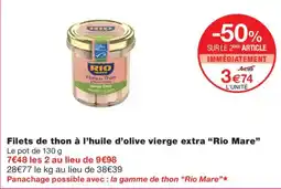 Monoprix Rio Mare Filets de Thon offre