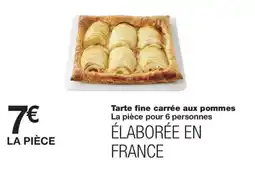 Monoprix Tarte fine carrée aux pommes offre
