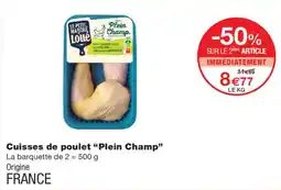 Monoprix Plein Champ Cuisse de poulet offre