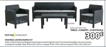 JYSK Ensemble lounge marielyst offre