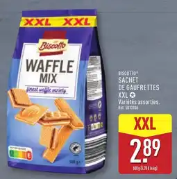 ALDI Biscotto Waffle Mix offre