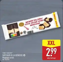 ALDI FINEST BAKERY GÂTEAUX À LA GÉNOISE offre