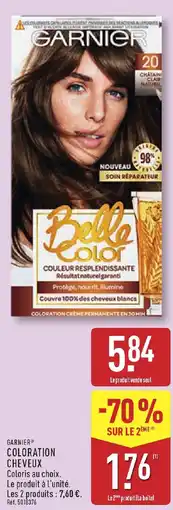 ALDI GARNIER COLORATION CHEVEUX offre