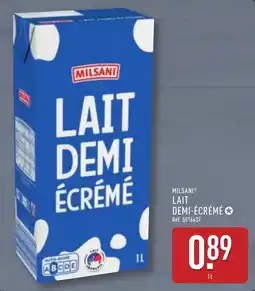 ALDI MILSANI LAIT DEMI-ÉCRÉMÉ offre