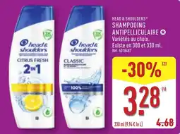 ALDI head&shoulders Shampooing antipelliculaire offre