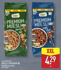 ALDI Golden Bridge MUESLI PREMIUM offre