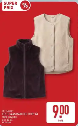 ALDI UP 2 FASHION VESTE SANS MANCHES TEDDY offre