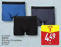ALDI UP 2 FASHION BOXERS offre
