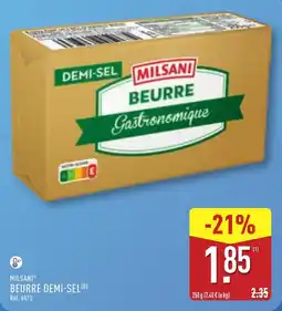 ALDI MILSANI BEURRE DEMI-SEL offre