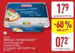 ALDI MILSANI FROMAGE À TARTINER NATURE offre
