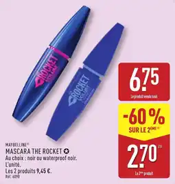 ALDI MAYBELLINE MASCARA THE ROCKET offre