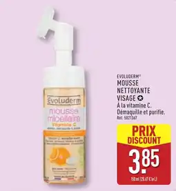 ALDI Evoluderm Mousse micellaire Vitamine C offre