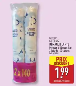 ALDI LACURA COTONS DÉMAQUILLANTS offre