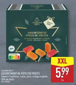 ALDI SEASONS BEST ASSORTIMENT DE PÂTES DE FRUITS offre