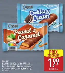 ALDI Choeur BARRES CHOCOLAT FOURRÉES offre