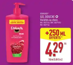 ALDI USHUAÏA GEL DOUCHE offre