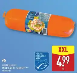 ALDI GOLDEN SEAFOOD ROULEAU DE SURIMI offre
