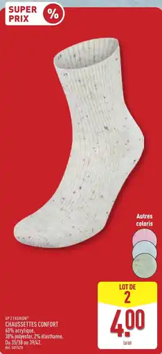ALDI UP 2 FASHION CHAUSSETTES CONFORT offre
