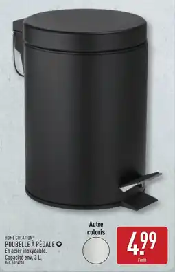 ALDI HOME CREATION POUBELLE À PÉDALE offre