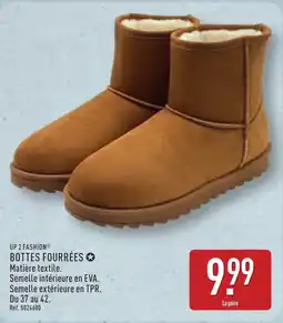 ALDI UP 2 FASHION BOTTES FOURRÉES offre