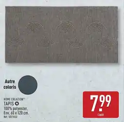 ALDI HOME CREATION TAPIS offre