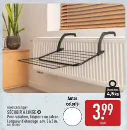 ALDI HOME CREATION SÉCHOIR À LINGE offre