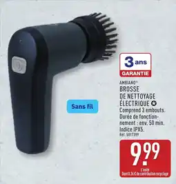 ALDI AMBIAÑO BROSSE DE NETTOYAGE ÉLECTRIQUE offre