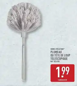 ALDI HOME CREATION PLUMEAU OU TÊTE DE LOUP TÉLESCOPIQUE offre