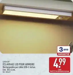 ALDI CASALUX ÉCLAIRAGE LED POUR ARMOIRE offre