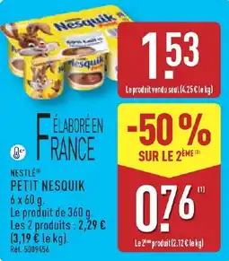 ALDI Nestlé Petit Nesquik offre