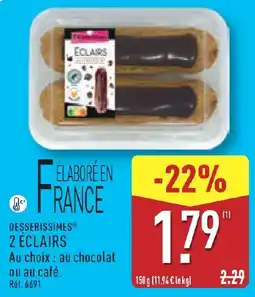 ALDI DESSERISSIMES® ÉCLAIRS offre