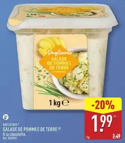 ALDI Daylicious SALADE DE POMMES DE TERRE offre