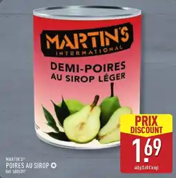 ALDI MARTIN'S DEMI-POIRES AU SIROP LÉGER offre
