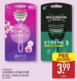ALDI WILKINSON RASOIRS JETABLES offre