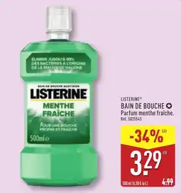 ALDI LISTERINE BAIN DE BOUCHE offre