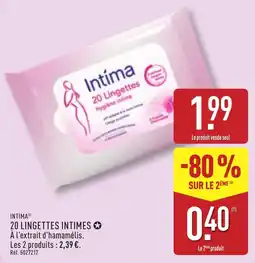 ALDI Intima Lingettes intimes offre