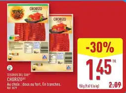 ALDI TESOROS DEL SUR CHORIZO offre