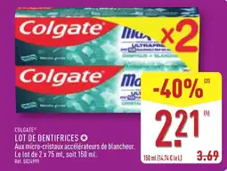 ALDI Colgate dentifrice offre