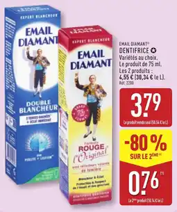 ALDI EMAIL DIAMANT DENTIFRICE offre
